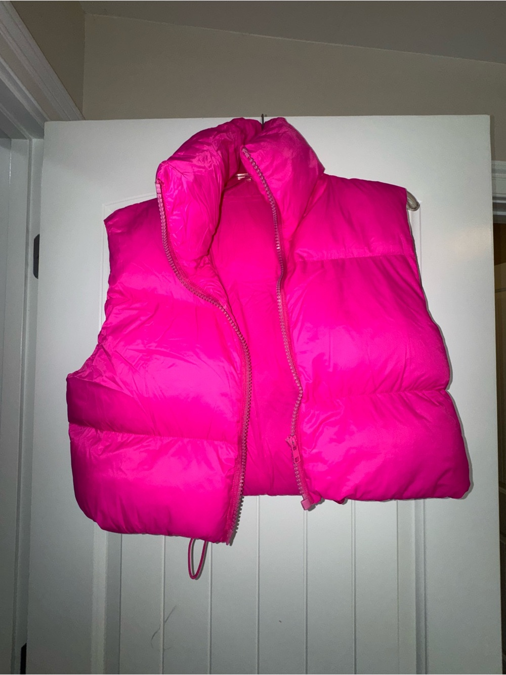 Kids Puffer Vest - Bright Pink